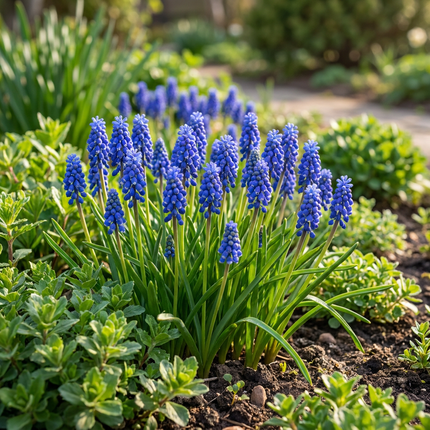 800x Muscari Armeniacum - Bloembollen - Armeense druifhyacint - Blauw - Verwilderingsbol - Bolmaat 7/8