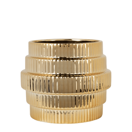 Kolibri Home | Allure Empire Shiny sierpot - Goud - Ø9cm