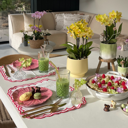 Pot de fleurs scandinave jaune Hummingbird Home | Ø 12 cm
