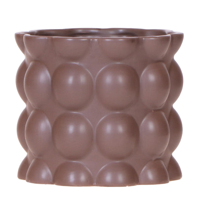 Kolibri Home | Maceta decorativa de algodón - Marrón - Ø12cm