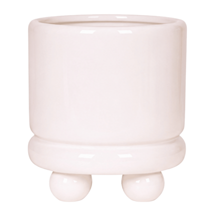 Kolibri Home | Dotty sierpot - Wit - Ø12 cm