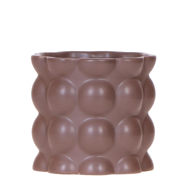 Kolibri Home | Maceta decorativa de algodón - Marrón - Ø9cm