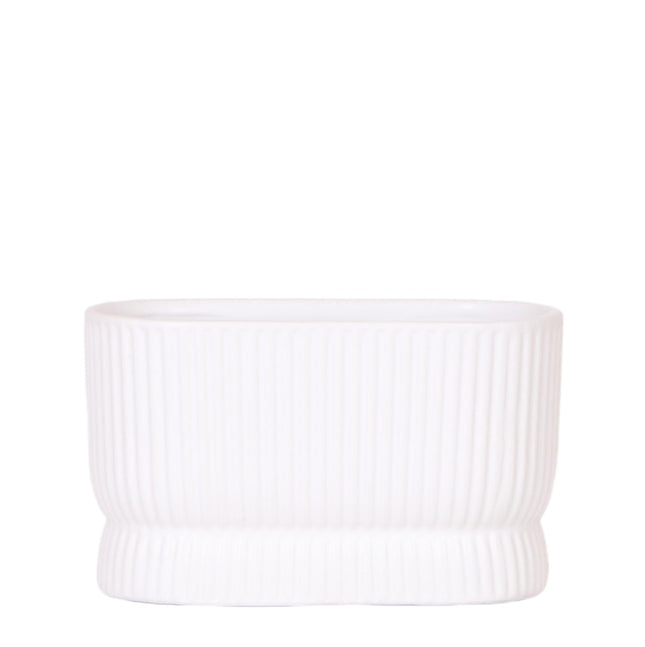 Kolibri Home | Maceta decorativa doble Diabolo - Blanca
