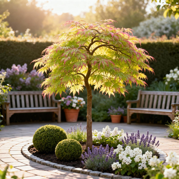 Japanse Esdoorn - Acer Palmatum Little Princess - Groen - ↕35cm - Ø12cm - 3x
