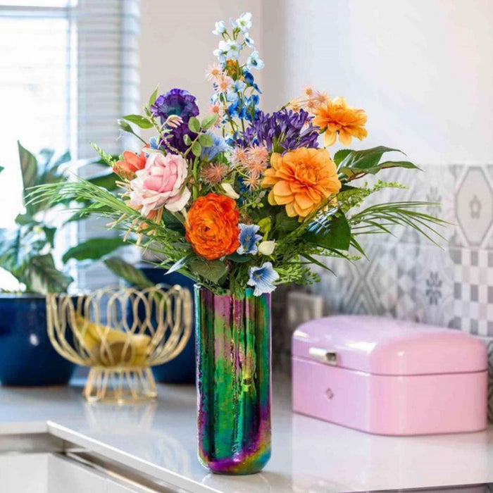 Artificial Flower Bouquet “Colorful Bloom Deluxe” – Real Touch – ↕70cm – 18 Stems
