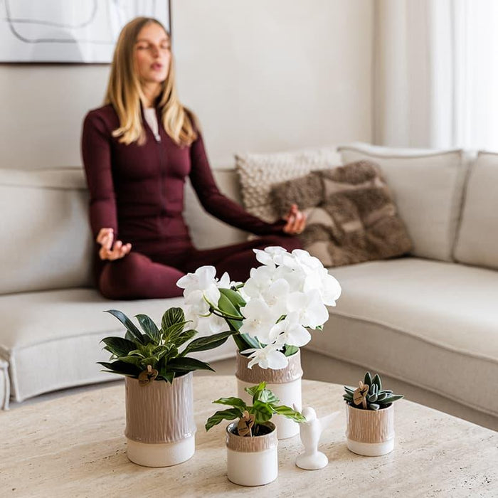 Kolibri Home | Bamboo sierpot - Sand - Ø6cm