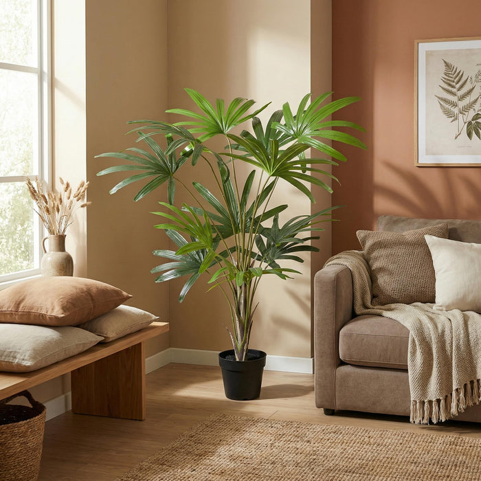 Kunstplant Rhapis Excelsa - ↕120cm