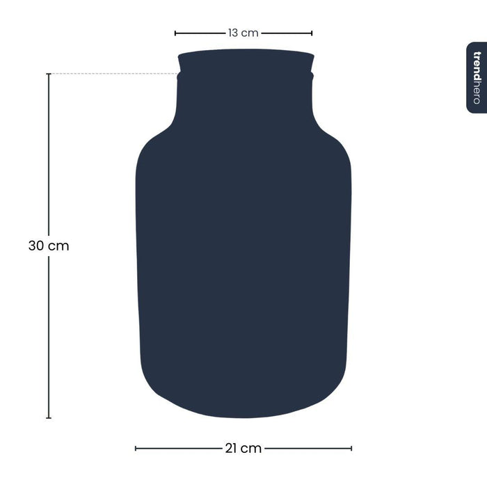 Terrarium fles met verlichting - Milky - Ø 21 cm ↑ 30 cm