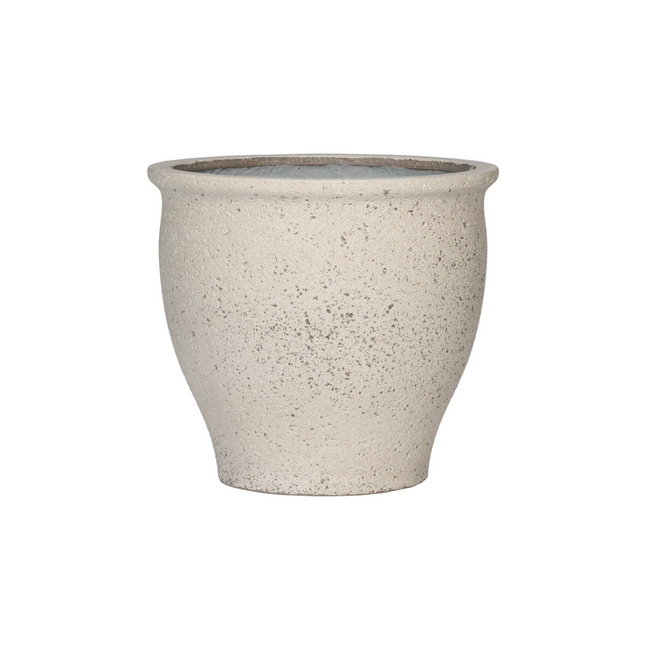 Maceta Poseidón Blanco Tiza - 42 cm de diámetro x 38 cm de alto