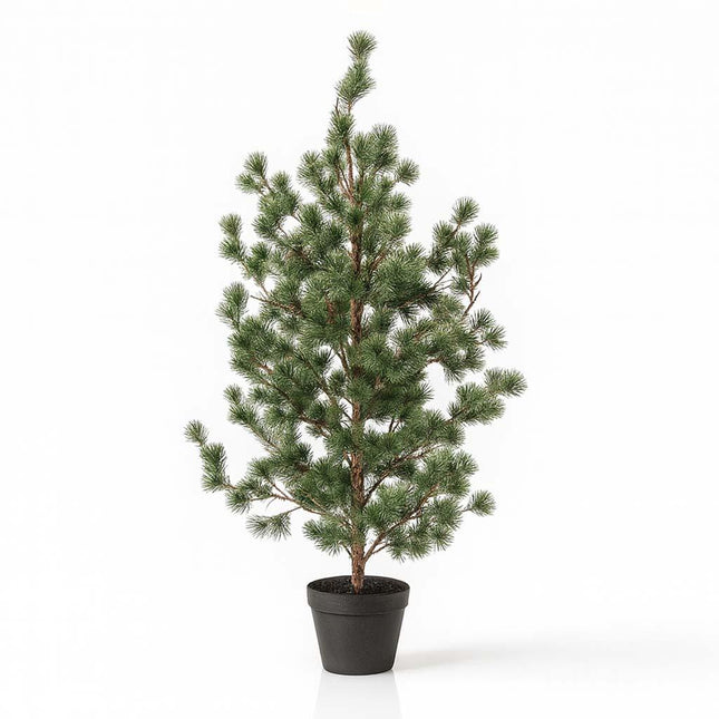 Kunstkerstboom - Dennenboom (Cedar Pine) - Kunstplant in pot - ↕120cm