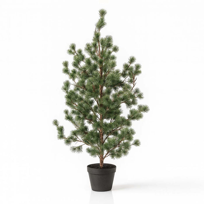 Kunstkerstboom | Dennenboom (Cedar Pine) 120 cm – Kunstplant in pot