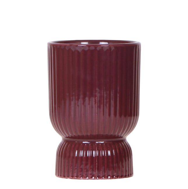 Kolibri Home | Maceta decorativa Diabolo | Ø9cm - Borgoña