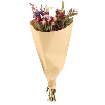 Dried flowers Field Bouquet Pink - Ø25cm - ↕60cm