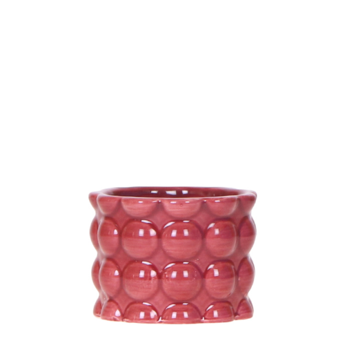 Kolibri Home | Maceta decorativa Cotton Shine - Roja - Ø6cm