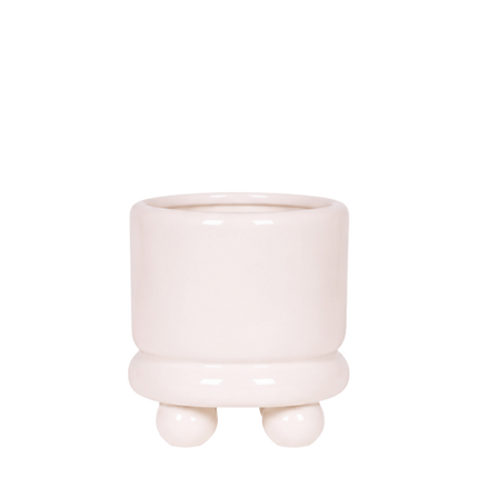 Kolibri Home | Dotty sierpot - Wit - Ø6 cm