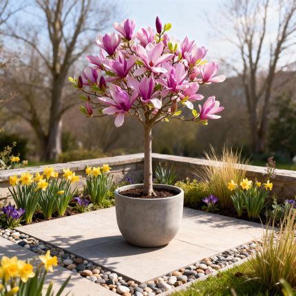 Magnolia Susan - Roze Bloem - ↕90cm - Ø19cm