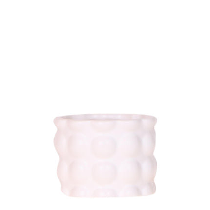 Kolibri Home | Doniczka dekoracyjna z bawełny - biała - Ø6 cm