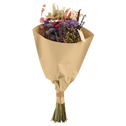 Dried flowers Field Bouquet Pink - Ø20cm - ↕50cm