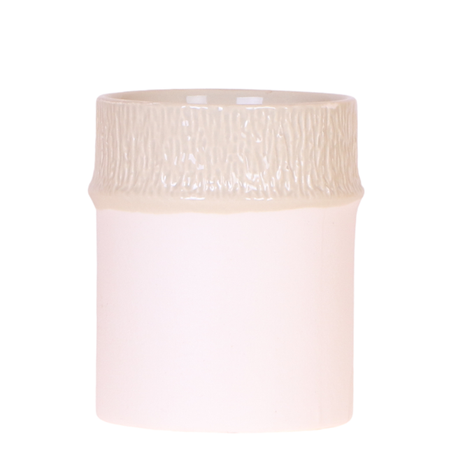 Kolibri Home | Maceta decorativa con forma de árbol - Travertino - Ø9cm