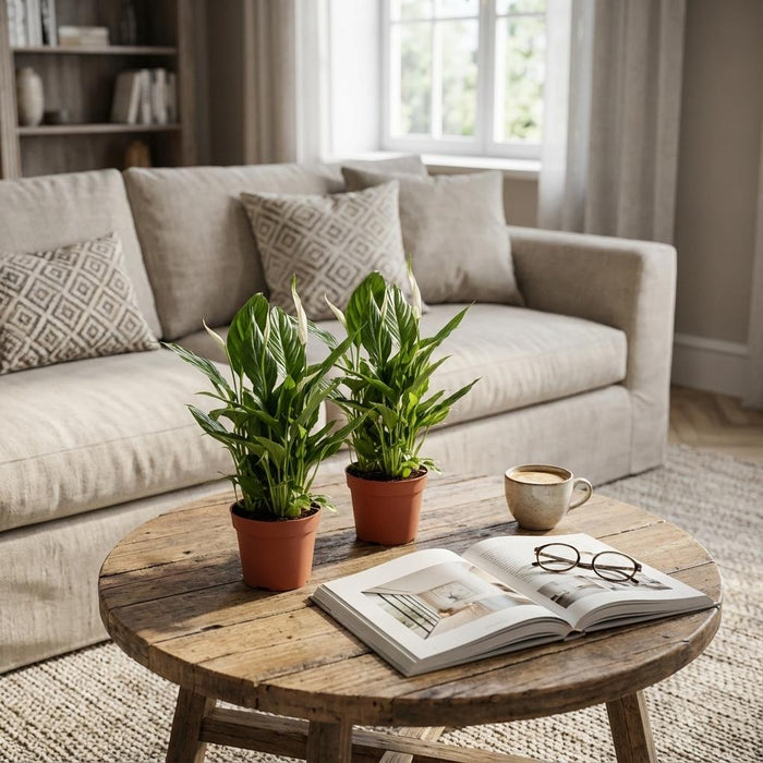 Spathiphyllum - Lepelplant - ↕35-40cm - Ø12cm - 2x