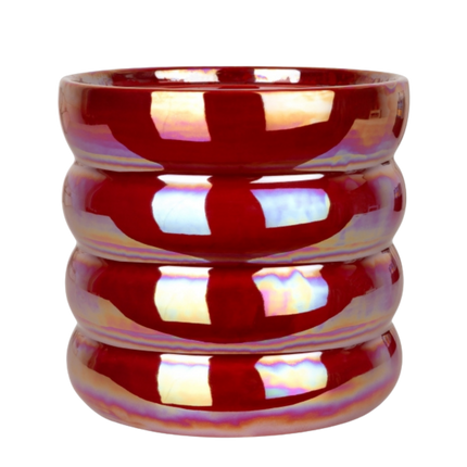 Kolibri Home | Glow sierpot - Rood - Ø12cm