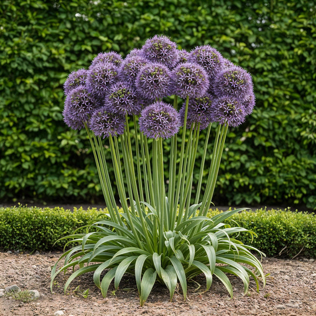 Bulbi di fiori - Allium Gladiator - Colore viola - 5 pezzi - Misura bulbo 16/18 - Confezione XXL