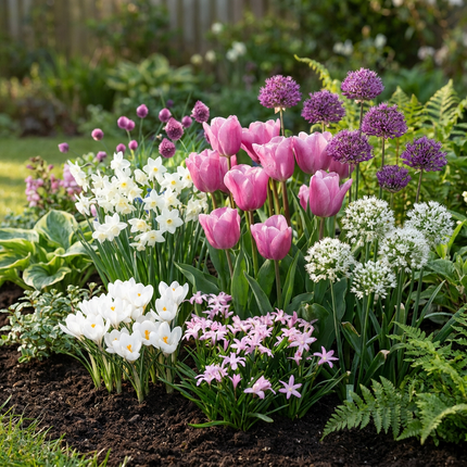 250x Bulb Garden Pink - Bloembollen - Bollentuinroze - Diversen - Zomerbloeier - Bolmaat 10/12