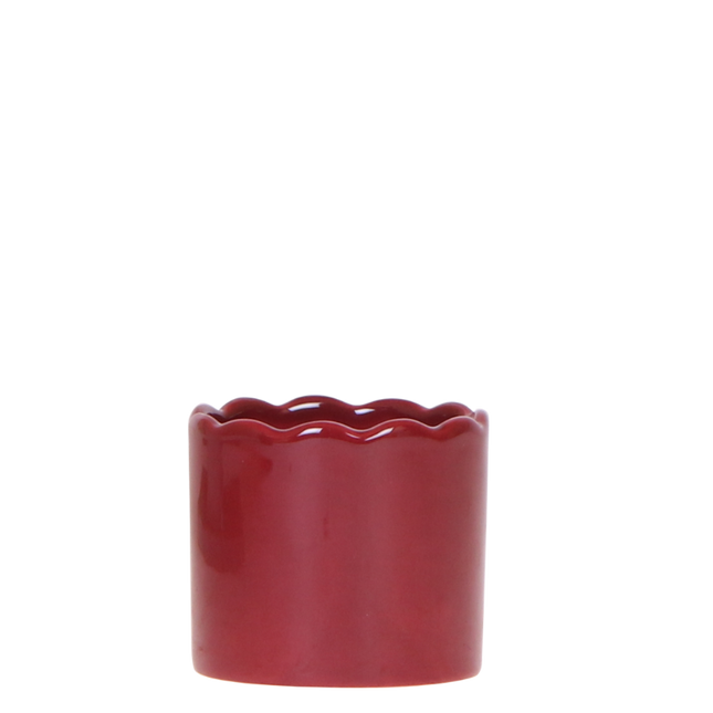 Kolibri Home | Curve sierpot - Rood - Ø6cm