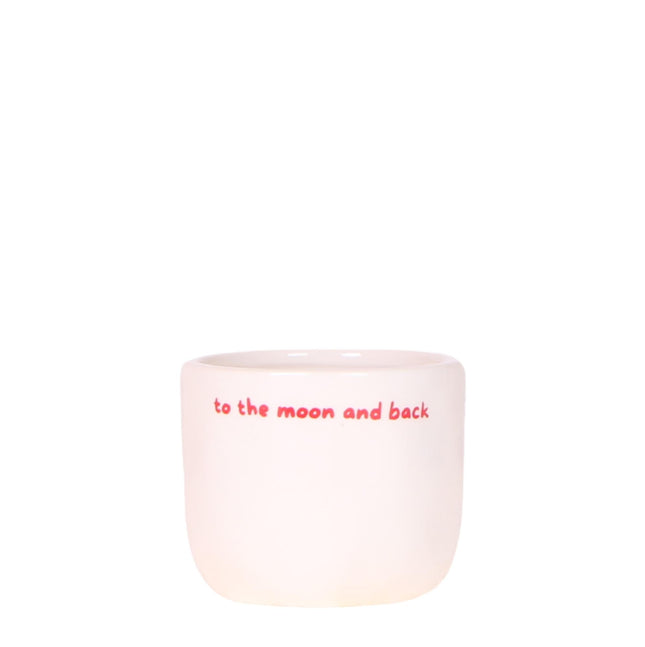 Hogar Kolibri | Maceta decorativa "Hasta la luna y de vuelta" - Ø6 cm