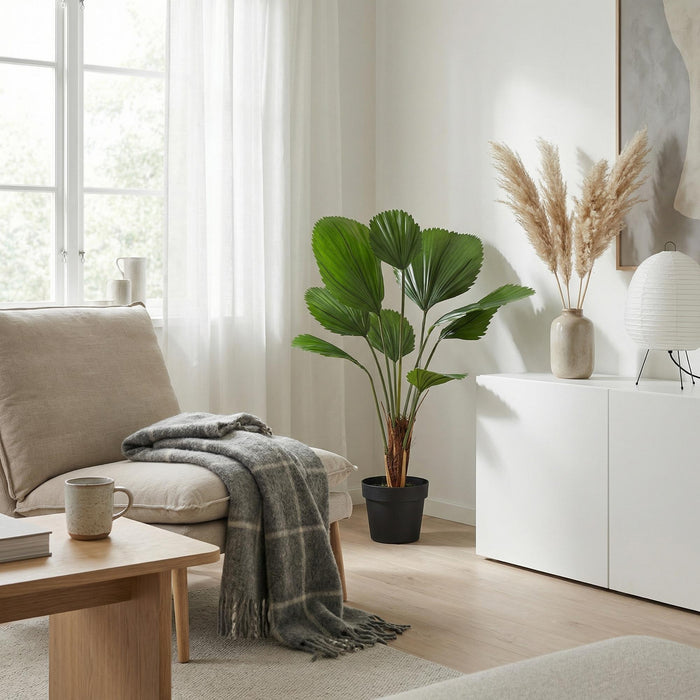 Kunstplant Licuala Grandis - ↕100cm