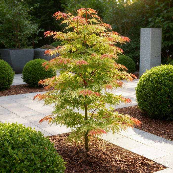 Acer palmatum Phoenix - Rosa - 3 Pflanzen - Laubabwerfend - Pflegeleicht - Topf 12 cm, Höhe 35 cm