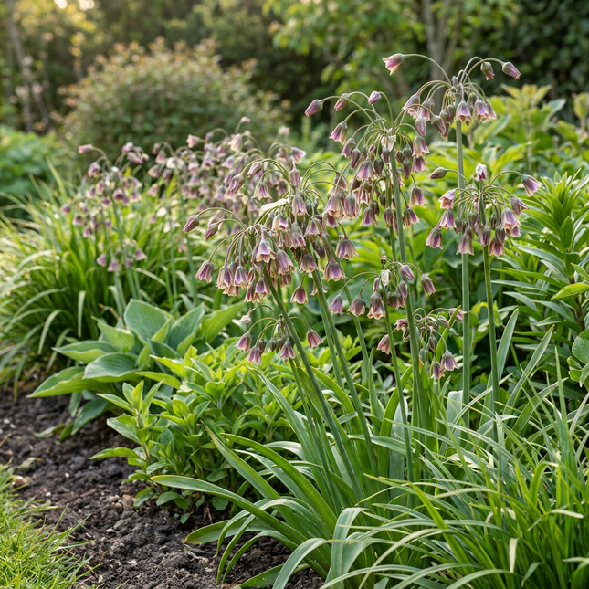 40 bulbos de Allium Siculum - Campanilla siciliana - Color crema y rosa - Floración de verano - Tamaño del bulbo: 10/12