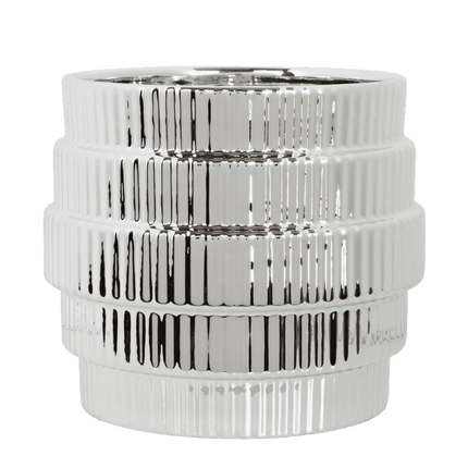 Kolibri Home | Allure Empire Shiny sierpot - Zilver - Ø12cm