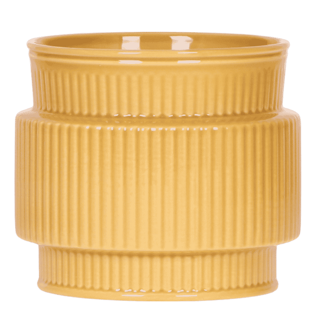 Kolibri Home | Allure sierpot - Mosterdgeel - Ø12cm