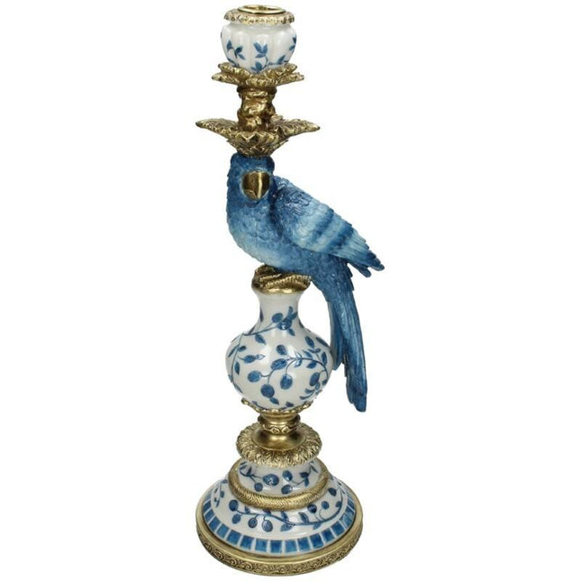 Bougeoir - Perroquet bleu hollandais ↑ 40 cm - Gauche