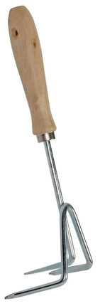 Small hand scraper - Trident - Galvanized steel - Wooden handle