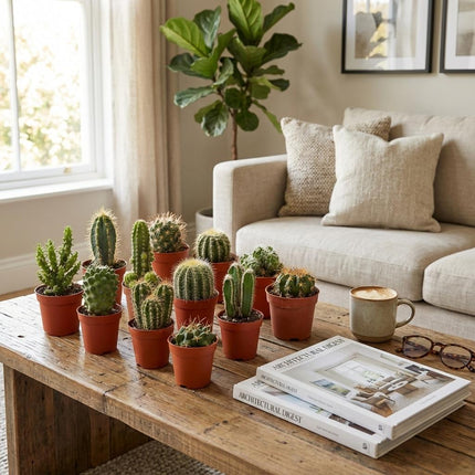 Mini Cactus Set - ↕5-10cm - Ø5,5cm - 12x