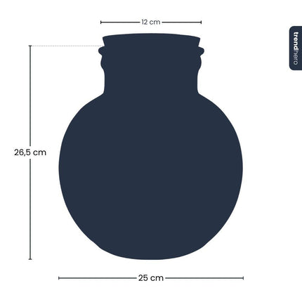Bouteille terrarium (avec) éclairage - Teddy - Ø 25 cm ↑ 26,5 cm - Sans bouchon LED