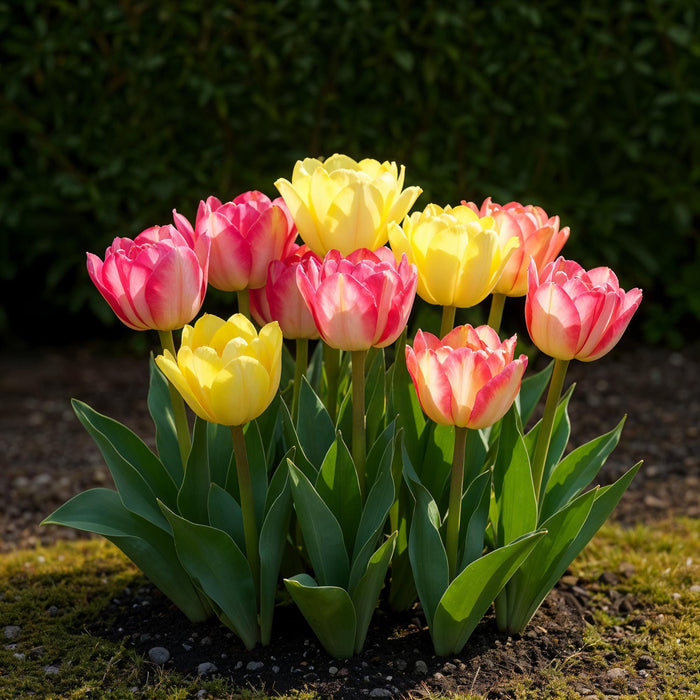 Bloembollen - Tulp Foxtrot mix - Diversen Kleuren - 12 stuks - Bolmaat 11/12 - XXL Pack