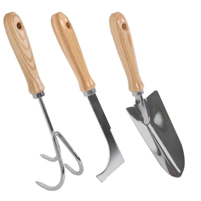 Set di attrezzi da giardino - Raschietto manuale - Raschietto per giunti - Paletta da trapianto - Acciaio zincato