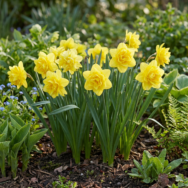10x Narcissus Golden Ducat - Blomsterløg - Dobbelt gul påskelilje - Gul - Forårsblomstrende - Løgstørrelse 12/14