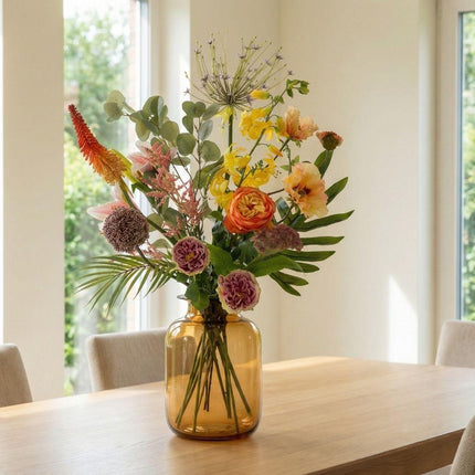 Kunstig blomsterbuket - Tropical Chic Deluxe - Real Touch - 13 stilke - ↕105 cm