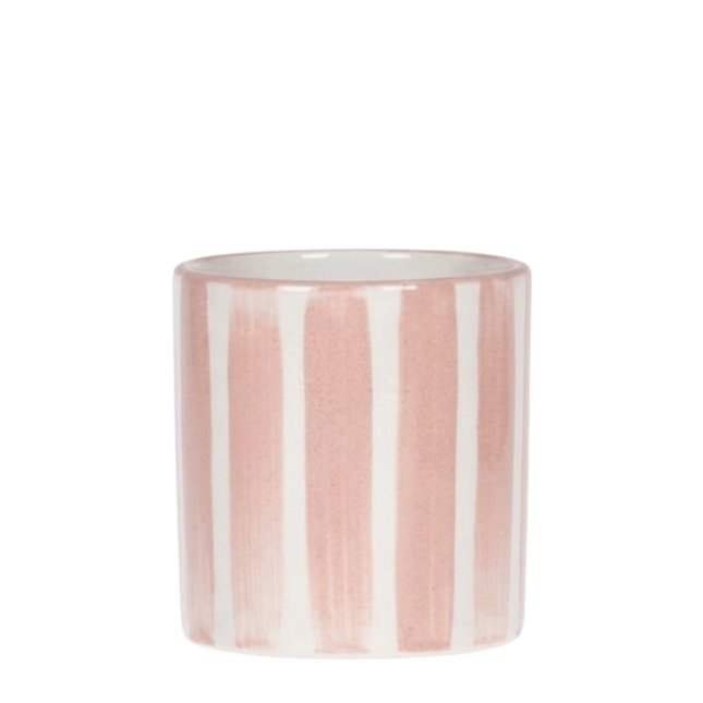 Kolibri Home | Painted Stripe sierpot - Nude - Ø9cm