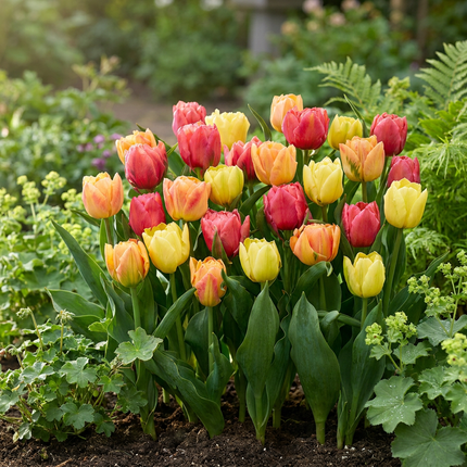 12x Tulipa Symbiosa mix - Bloembollen - Tulp Symbiosa mix - Diversen - Voorjaarsbloeier - Bolmaat 11/12