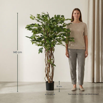 Artificial Ficus Liana Plant Artificial Tree - ↕140cm