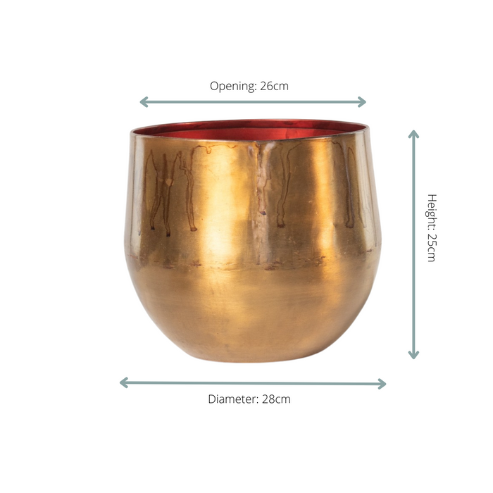 Plantenpot Ayka old camel - D28xH25