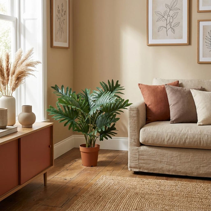 Kunstplant Philodendron Selloum - ↕70cm