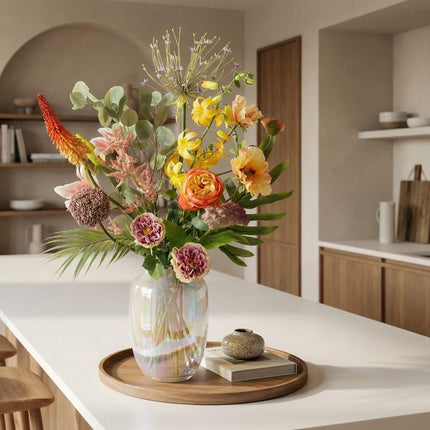 Kunstig blomsterbuket - Tropical Chic Deluxe - Real Touch - 13 stilke - ↕105 cm
