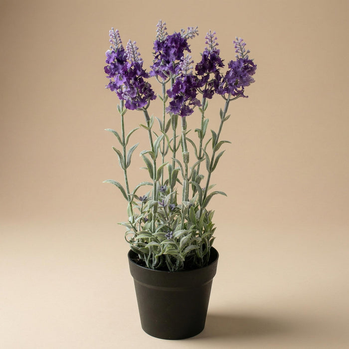 Lavande artificielle en pot - ↕28 cm
