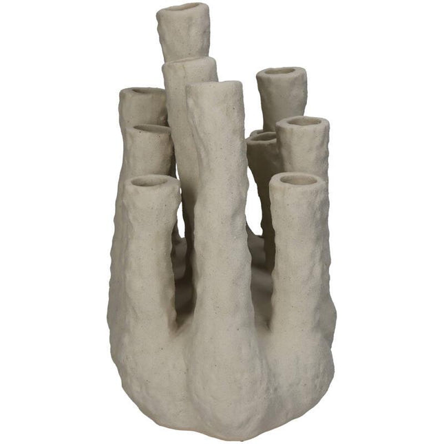 Portafiori XL - Corallo - Ecru - Vaso con beccuccio